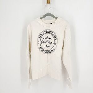 H&M Cream Graphic Women's Sweater